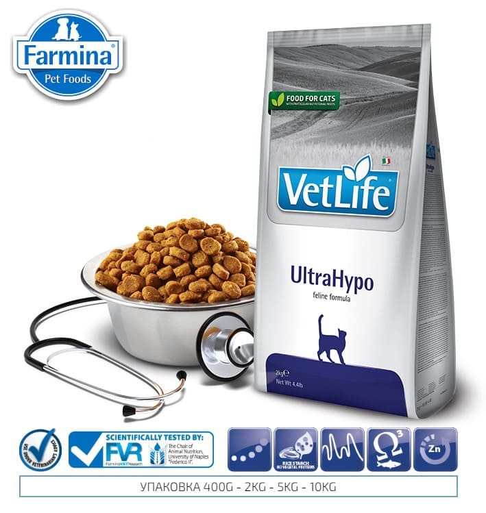Сухой корм для кошек Farmina Vet Life Cat UltraHypo