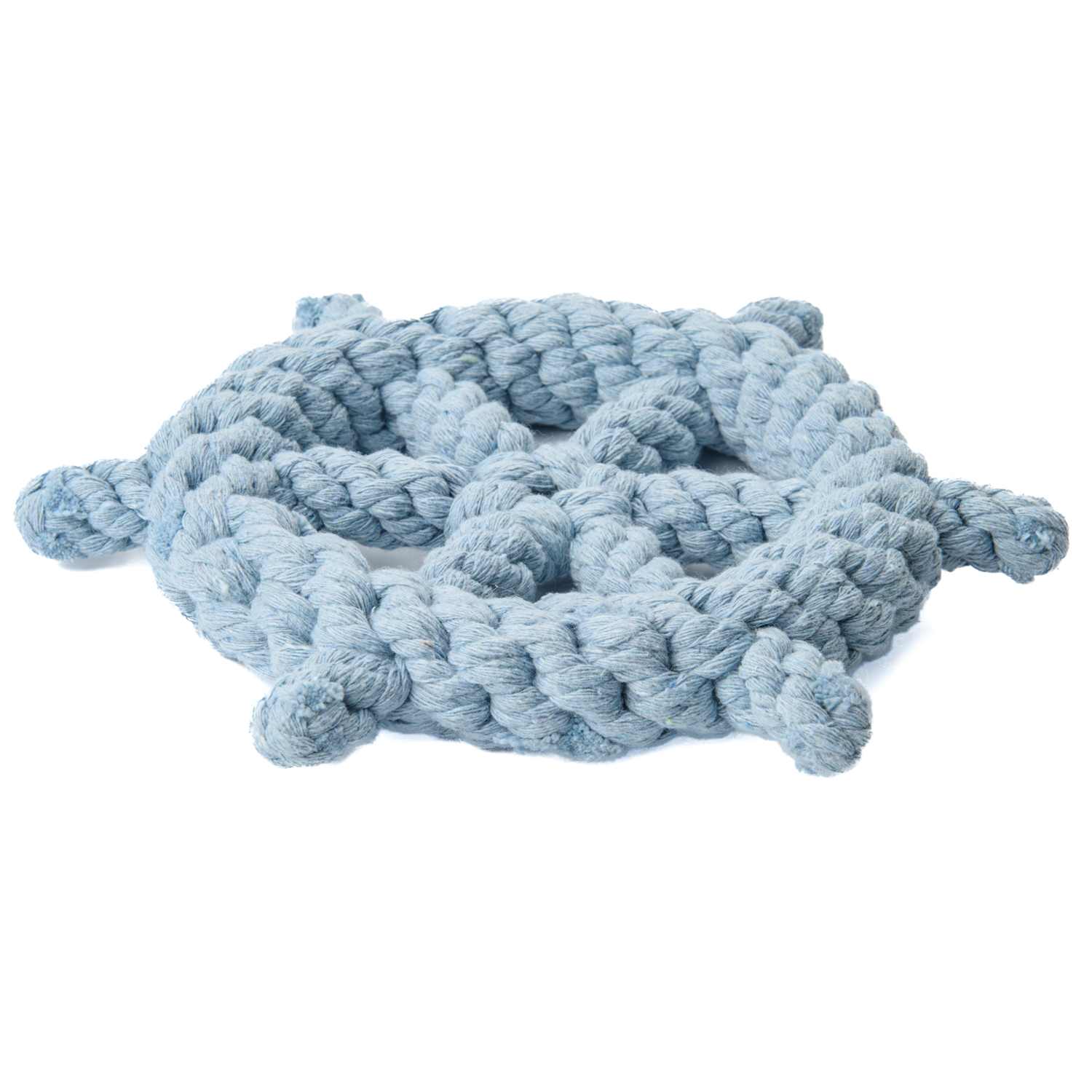 Mr.Kranch Игрушка для собак Штурвал из каната 20 см, фиолетовая