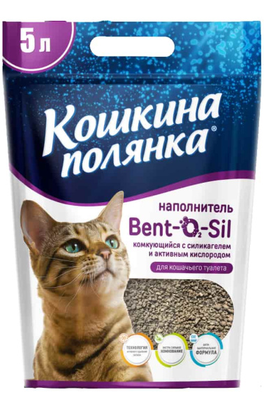 Кошкина Полянка Комкующийся наполнитель Bent-O2-Sil