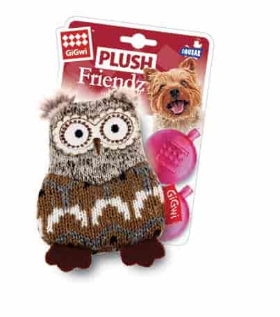Игрушка для собак "GiGwi" "Сова с пищалкой" (75387)