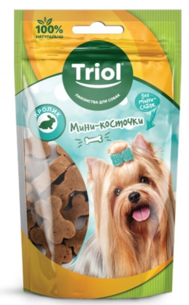 TRIOL Мини-косточки из кролик для мини-собак 50 гр (10171034)
