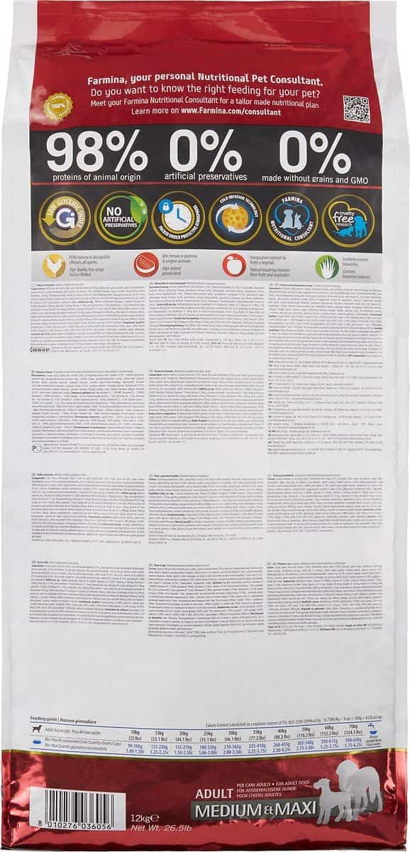 Корм для собак Сухой корм для собак Farmina N&D GF Prime Adult Medium & Maxi (курица, гранат)