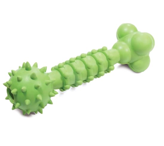 Игрушка для собак из цельной литой резины "Гантель креативная с колокольчиком" 160 мм (12191034)