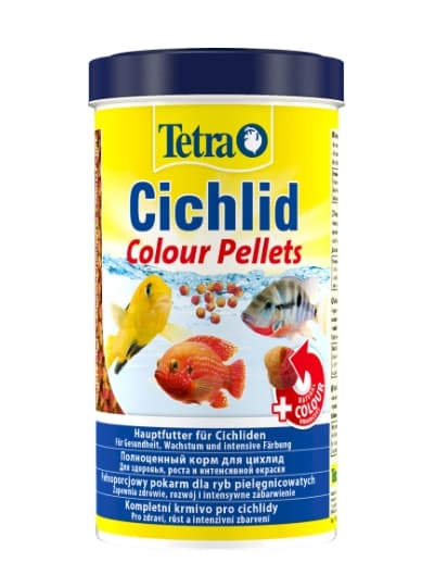 Корм для любых видов цихлид Tetra Cichlid Colour