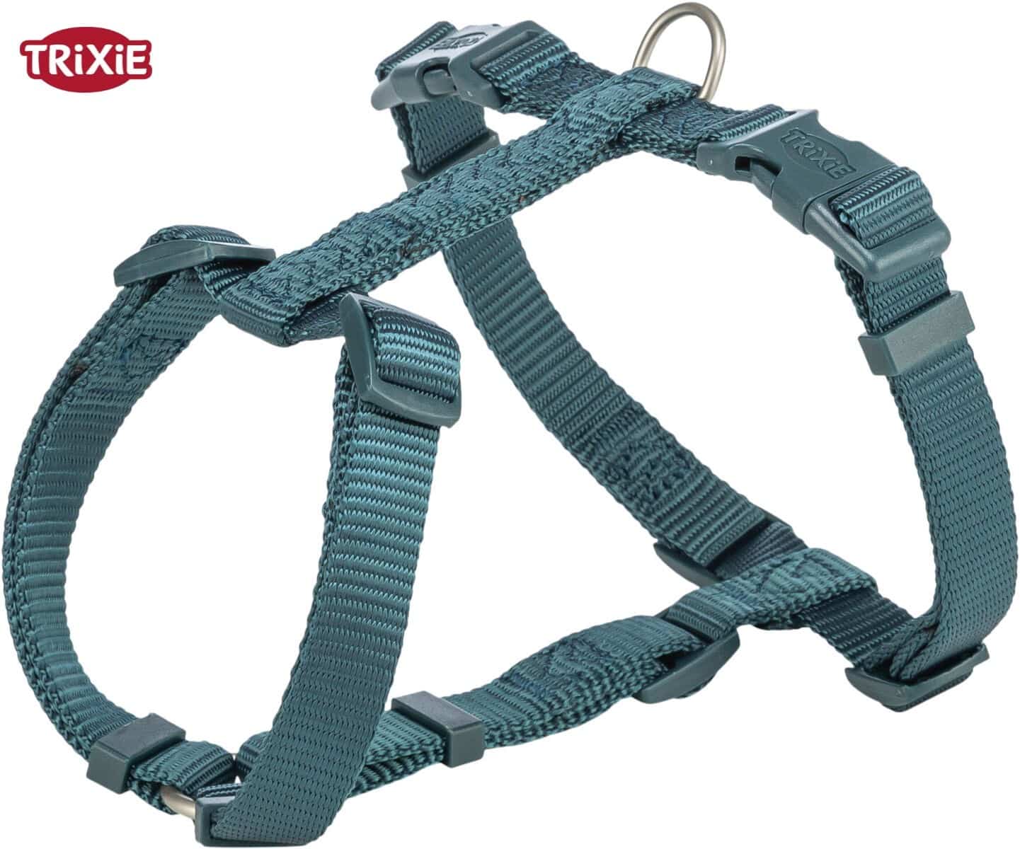 Шлейка регулируемая для собак TRIXIE Premium H-harness (петроль)