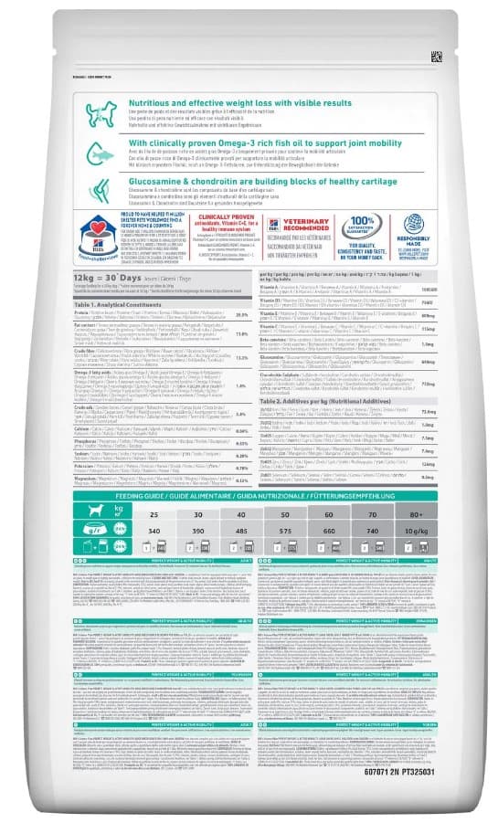 Каталог Сухой корм для собак крупных пород Hill's Science Plan Perfect Weight & Active Mobility (курица) для собак