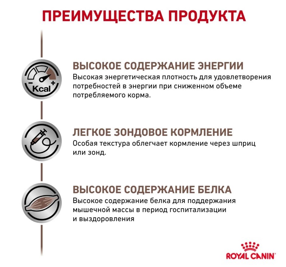 Еда для собак Консервы для собак Royal Canin Recovery 195 гр
