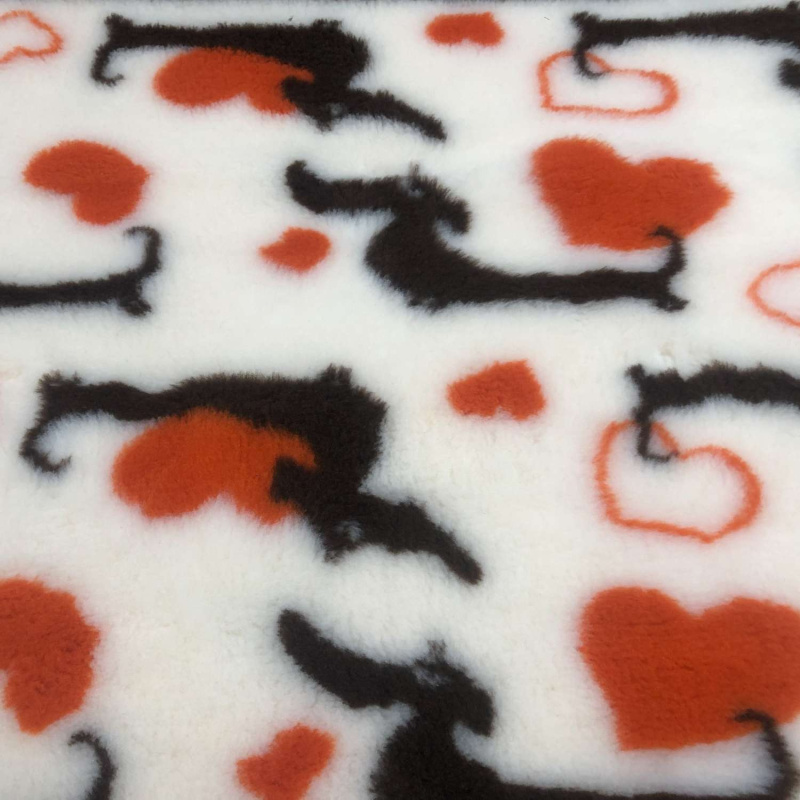 Коврик меховой ProFleece Мнямс Такса МАКС 1х1,6м сливки/шоколад/оранжевый