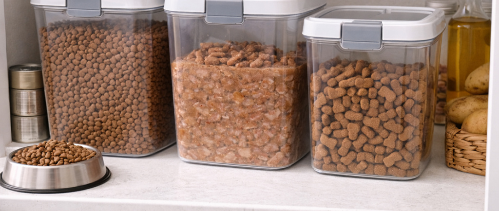 В чем лучше хранить сухой корм